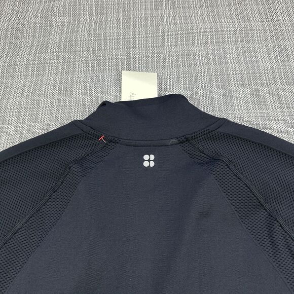 Sweaty Betty Jacket Womens Large Black Athlete Doubleweight Seamless Workout New - Picture 7 of 11